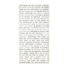 Typewriter Sign - Garden