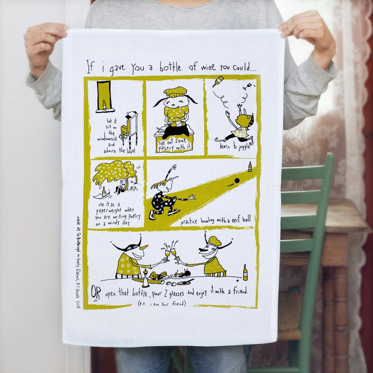 Tea Towel - Gave You Bottle