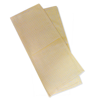 Lemon Tree Geometric Yellow Cloth Napkin - Set of 4