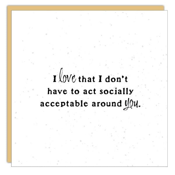 Gift Enclosure - Little Gem -  I love that I don't...