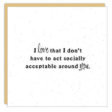 Gift Enclosure - Little Gem -  I love that I don't...
