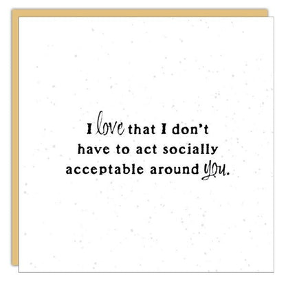 Gift Enclosure - Little Gem -  I love that I don't...