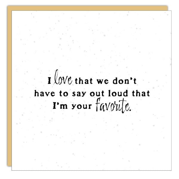 Gift Enclosure - Little Gem -  I love that we don't....