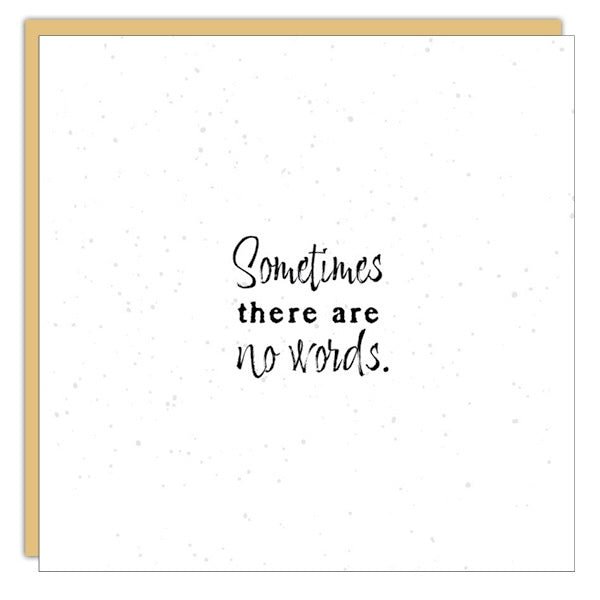 Gift Enclosure - Little Gem - Sometimes there are no words
