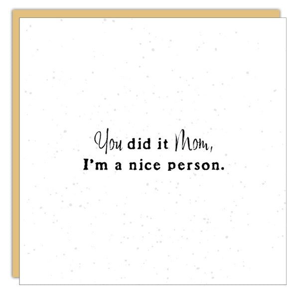 Gift Enclosure - Little Gem - You did it Mom...
