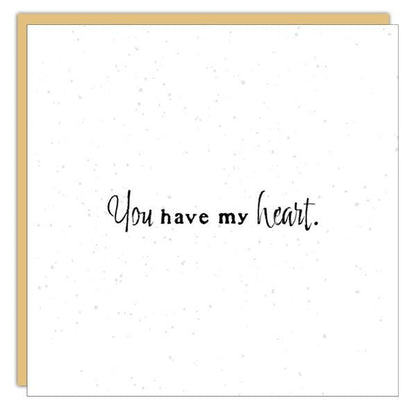 Gift Enclosure - Little Gem - You have my heart.