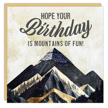 Gift Enclosure - Lost & Found - Hope your Birthday is Mountains of Fun