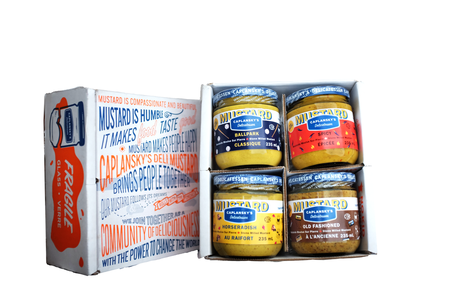 Pack de moutardes panachées
