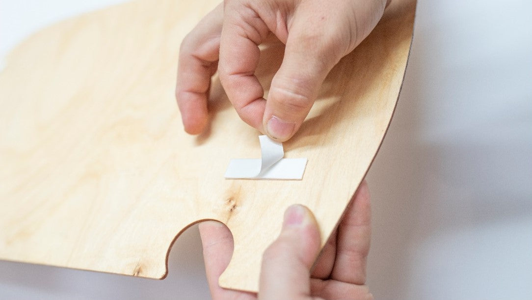 Règle de mesure en bois pour enfant - Girafe
