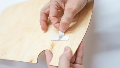 Règle de mesure en bois pour enfant - Girafe