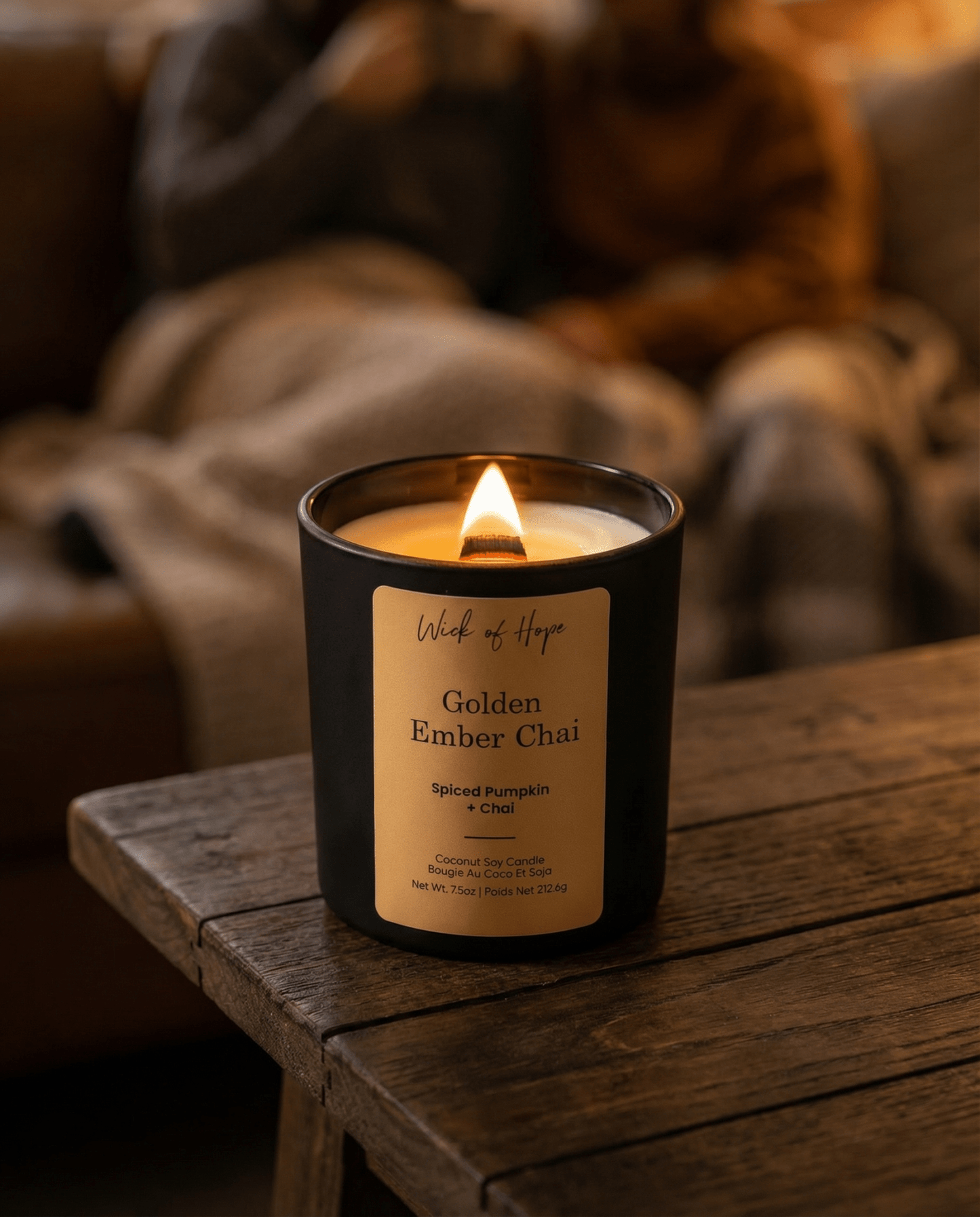 Golden Ember Chai Candle | Spiced Pumpkin + Chai