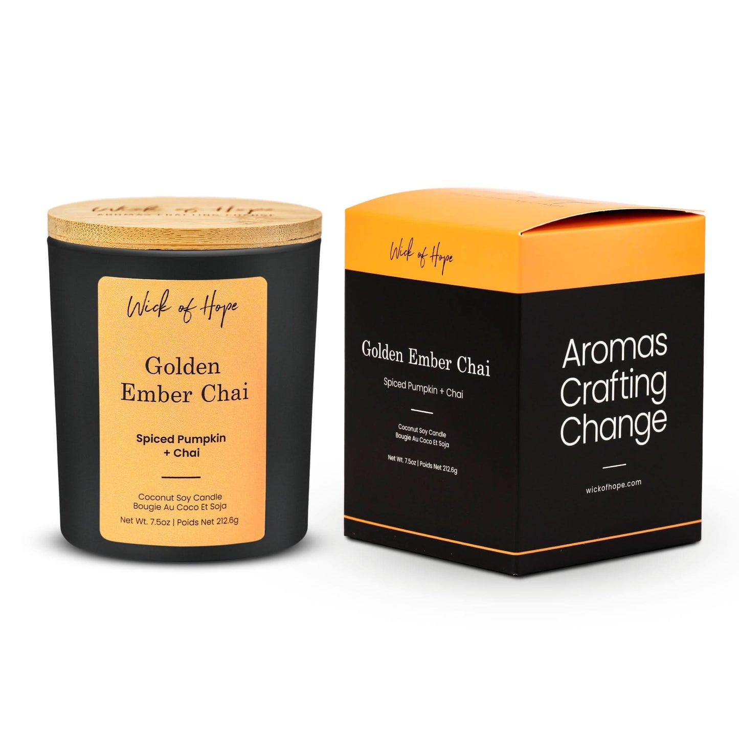 Golden Ember Chai Candle | Spiced Pumpkin + Chai