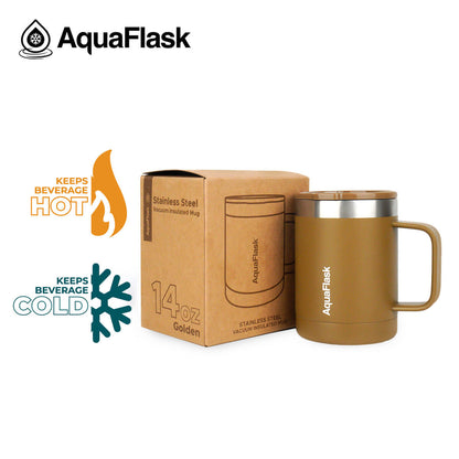 Mug Aquaflask isotherme avec couvercle et anse 415 ml (14 oz)