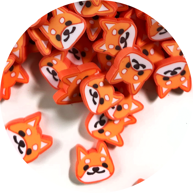 Tranches Fimo Shiba Inu