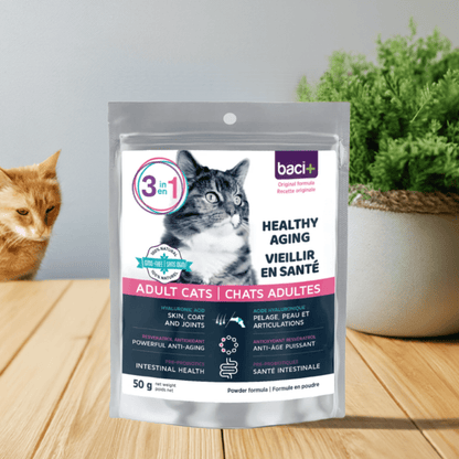 3-en-1 – Soutien Articulaire, Digestif & Cardiaque pour Chats Seniors