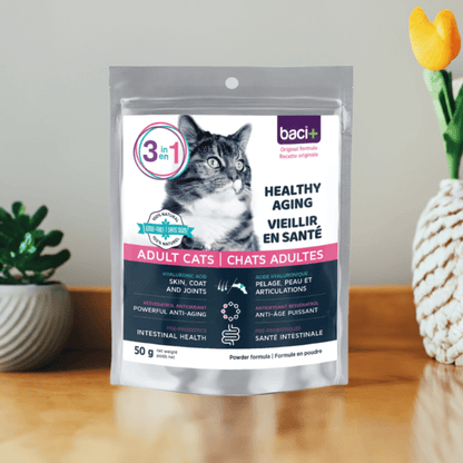 3-en-1 – Soutien Articulaire, Digestif & Cardiaque pour Chats Seniors