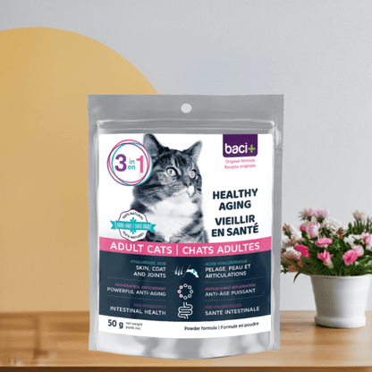 3-en-1 – Soutien Articulaire, Digestif & Cardiaque pour Chats Seniors