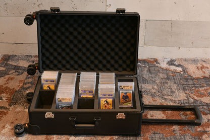 EVORETRO Graded Card Case — Show-Day Roller, TSA Lock, Foam
