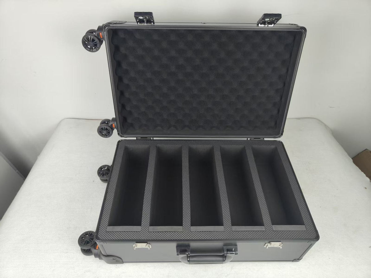 EVORETRO Graded Card Case — Show-Day Roller, TSA Lock, Foam