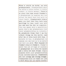 Typewriter Sign - Grandparents