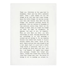 Tea Towel - Typewriter - Gratitude