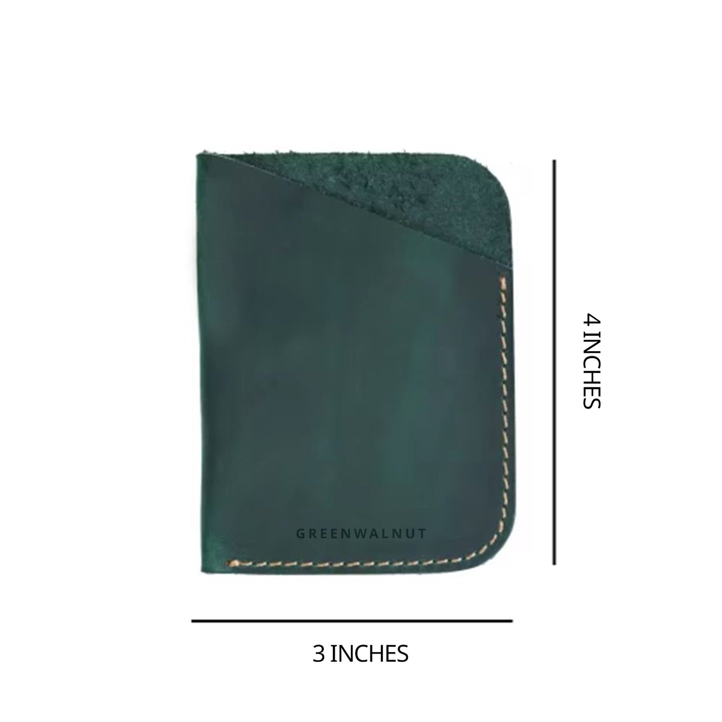 Porte-cartes minimaliste en cuir véritable | Portefeuille fin en cuir fait main