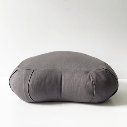 Coussin de méditation en forme de croissant | Gris Ombre