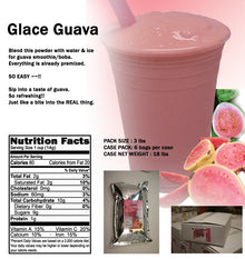 Mélange 4 en 1 de Goyave pour Thés aux Perles, Smoothies, Lattes et Frappés, sac de 3 lb (Caisse de 6 sacs de 3 lb) - Mélange de Boisson en Poudre Polyvalent - Livraison gratuite au Canada pour les commandes de plus de 199 CAD