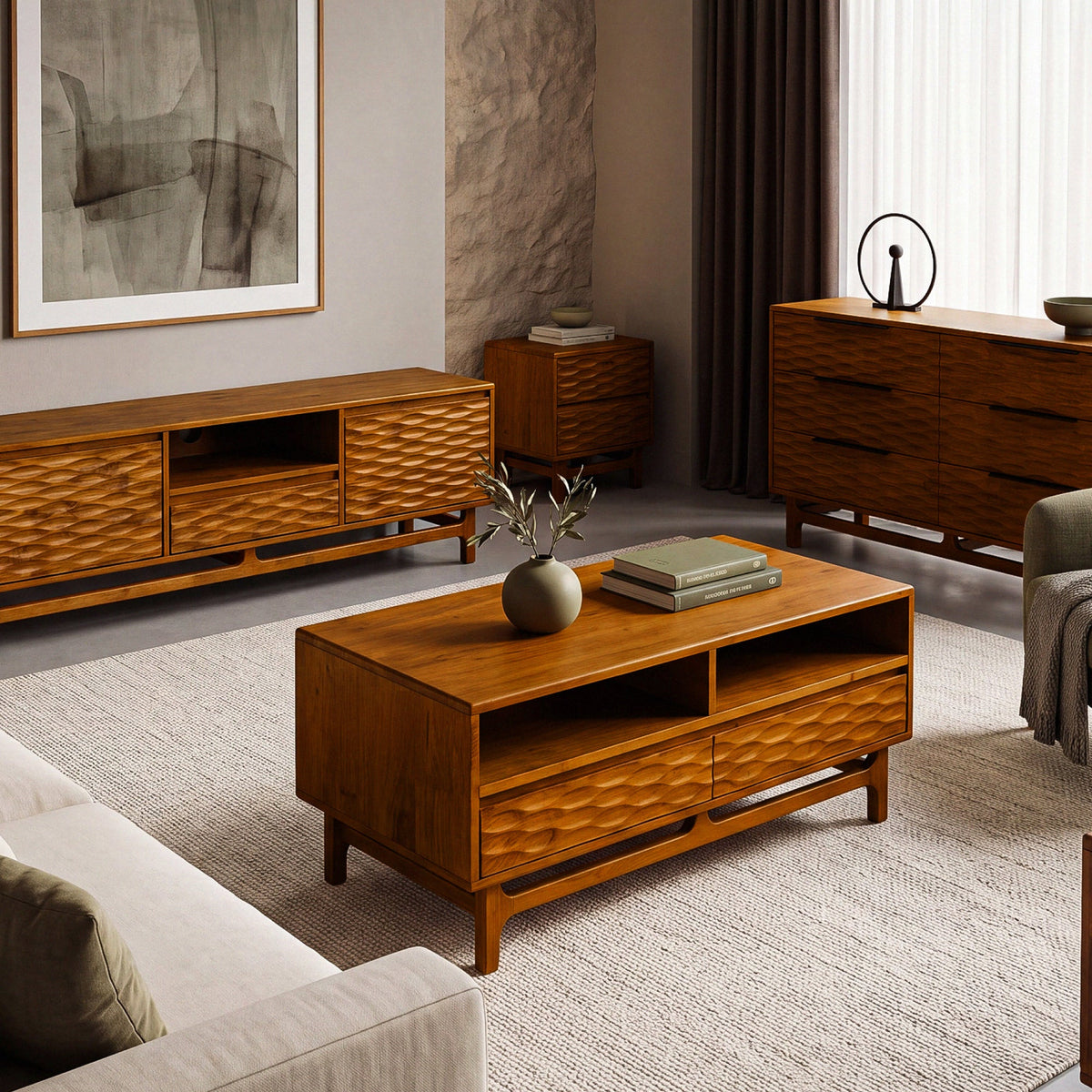 Elara Solid Wood TV Stand
