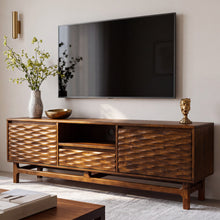 Meuble TV Elara en bois massif