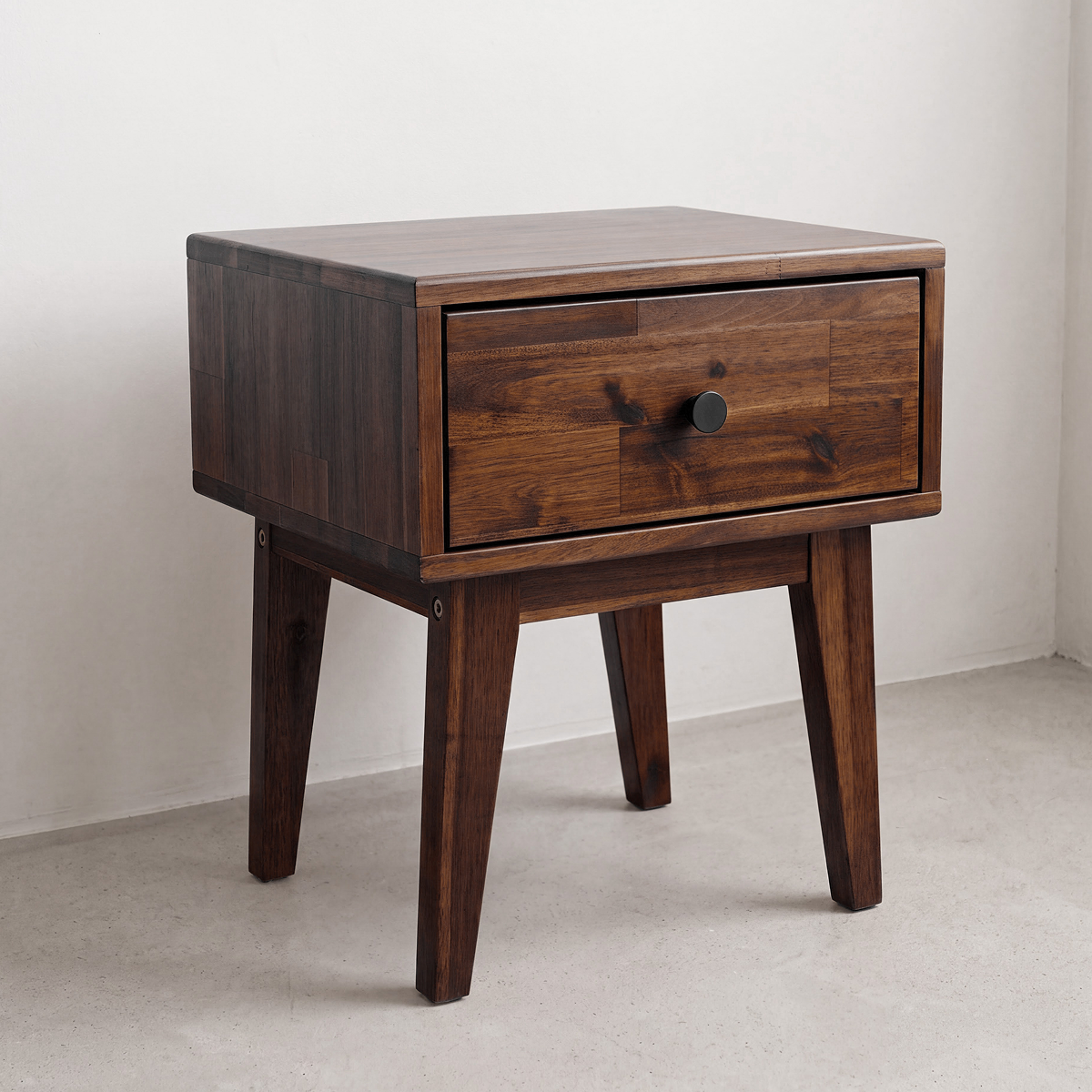 Sofia 1-Drawer Solid Wood Nightstand