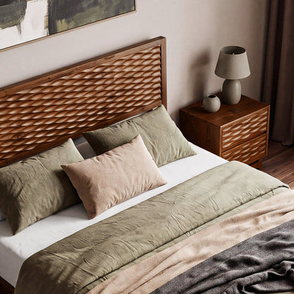 Elara Solid Wood Bed Frame
