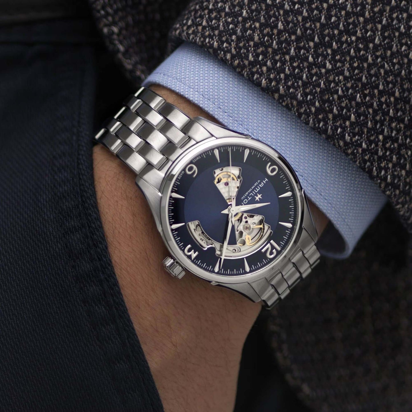 Montre Hamilton Jazzmaster Open Heart H32705141
