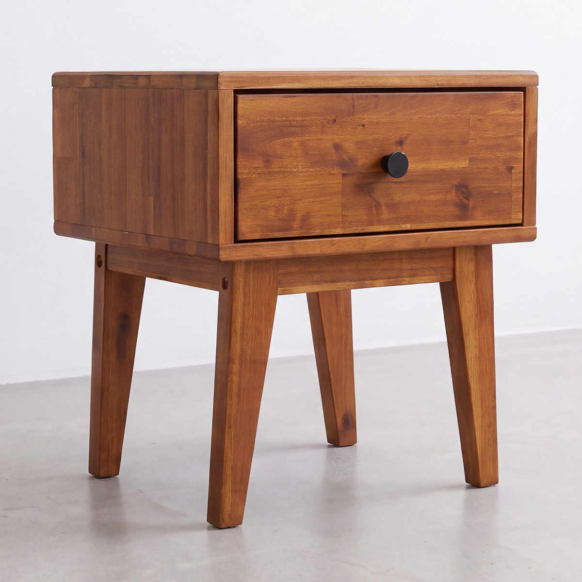 Sofia 1-Drawer Solid Wood Nightstand