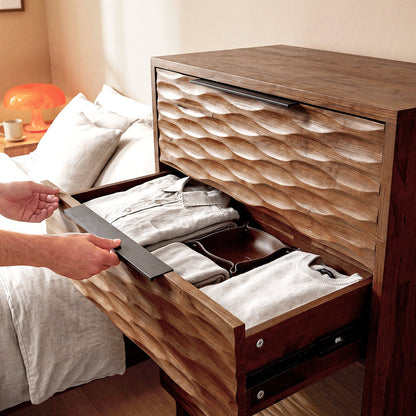 Elara Solid Wood Dresser with 5 Drawers