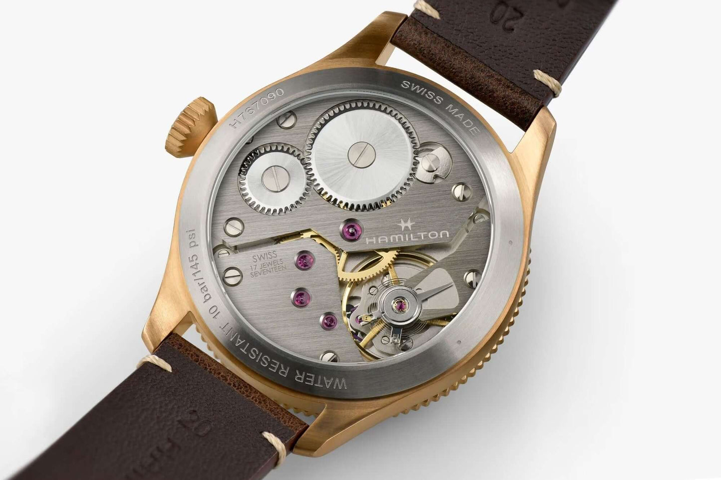 Montre Hamilton Khaki Aviation Pilot Pioneer Mechanical Bronze 43 mm H76709510