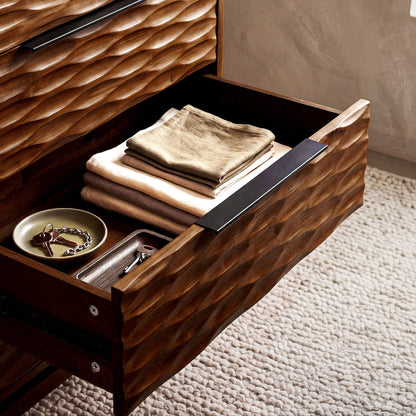 Elara Solid Wood Dresser with 5 Drawers