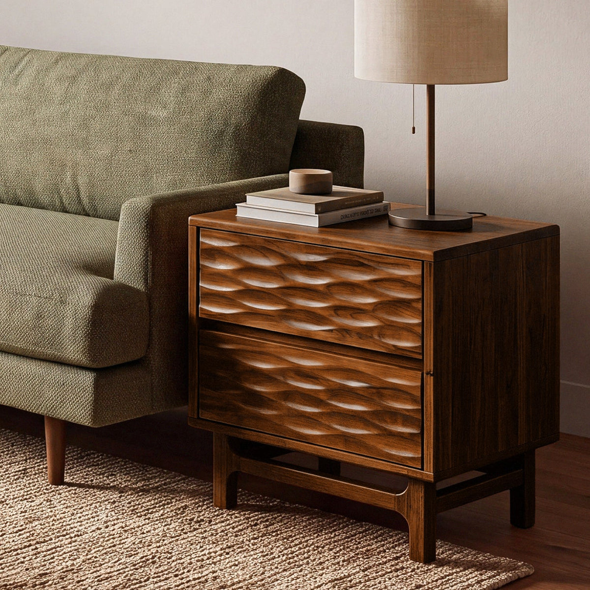 Elara Solid Wood Nightstand