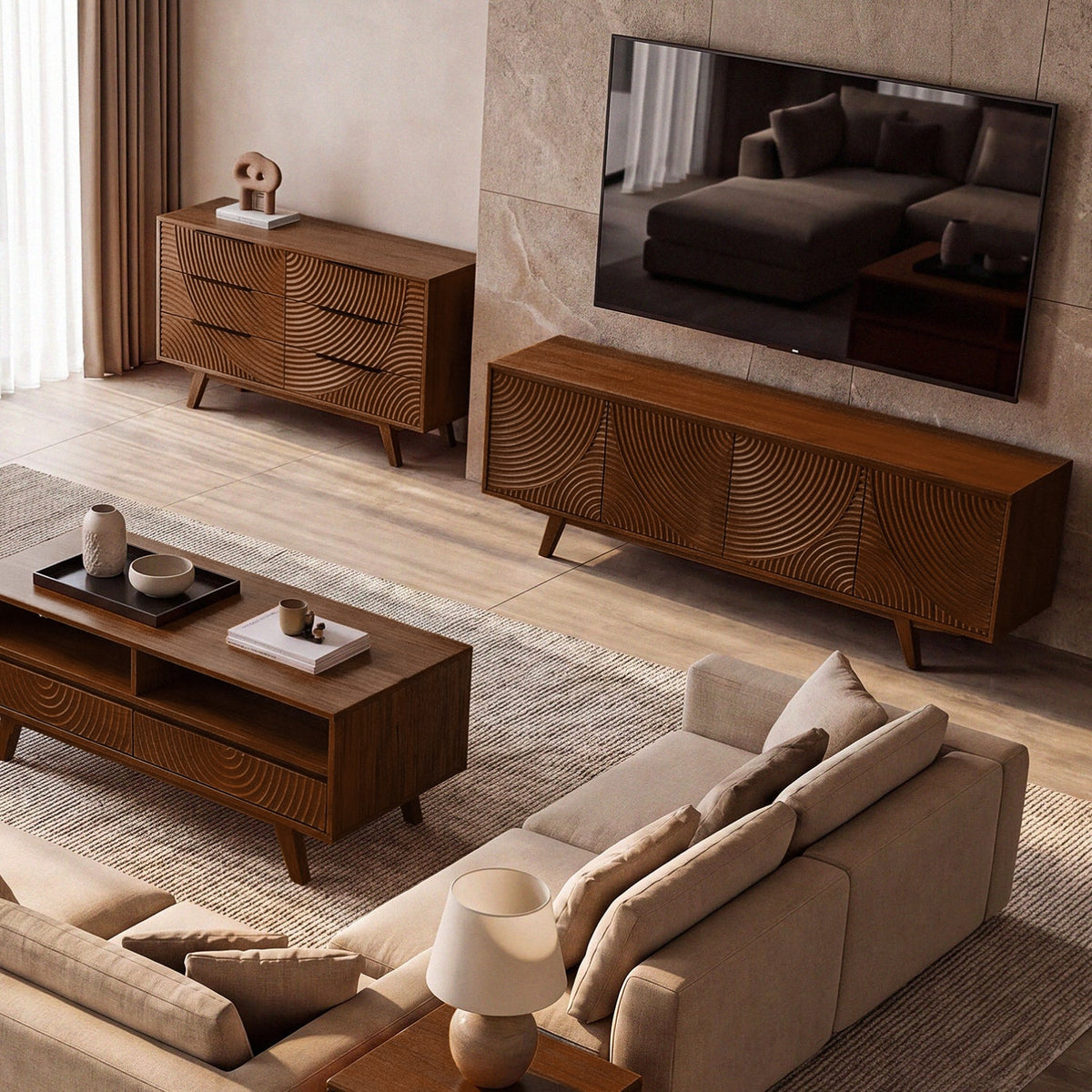 Harmony Solid Wood TV Stand