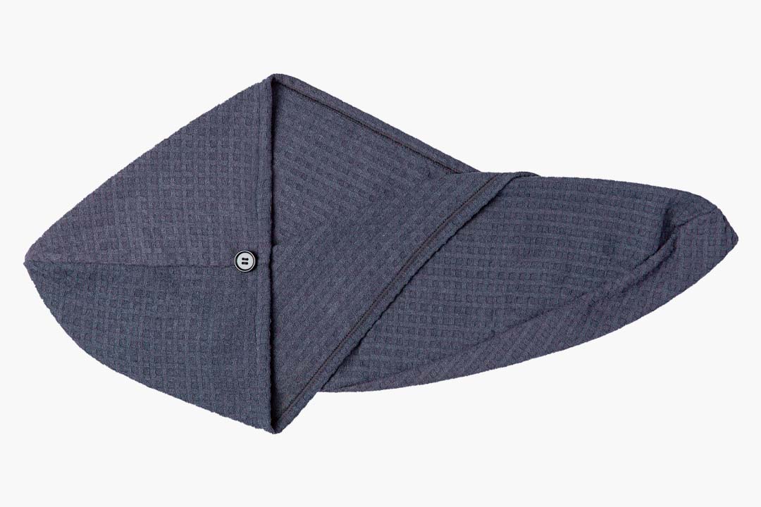 Serviette enveloppante en tissage gaufré pour cheveux