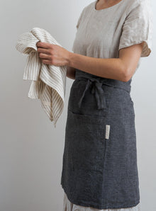 Tablier demi-lin - Anthracite