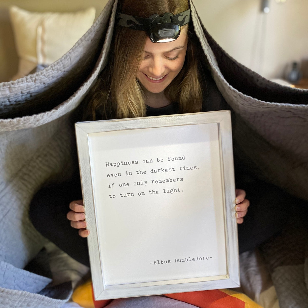 Framed Words - Happiness (Albus Dumbledore)
