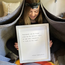 Framed Words - Happiness (Albus Dumbledore)