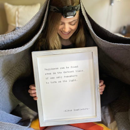 Framed Words - Happiness (Albus Dumbledore)