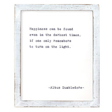 Framed Words - Happiness (Albus Dumbledore)