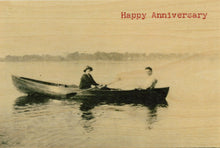Carte postale en bois - Joyeux anniversaire