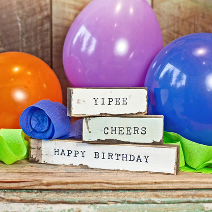 Timber Bit - Large - Happy Birthday