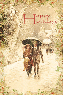 Carte postale en bois - Joyeuses fêtes