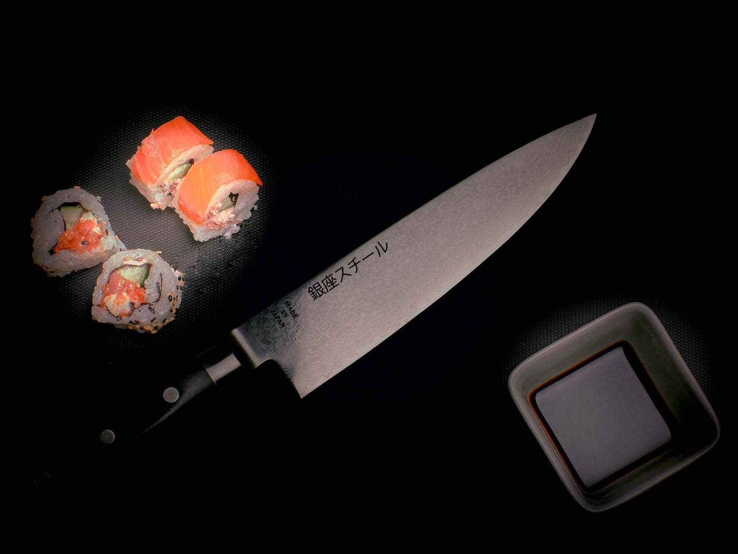 Couteau de chef/Gyuto HAYAMI 200 - Acier Damas 69 couches VG10 - 200 mm