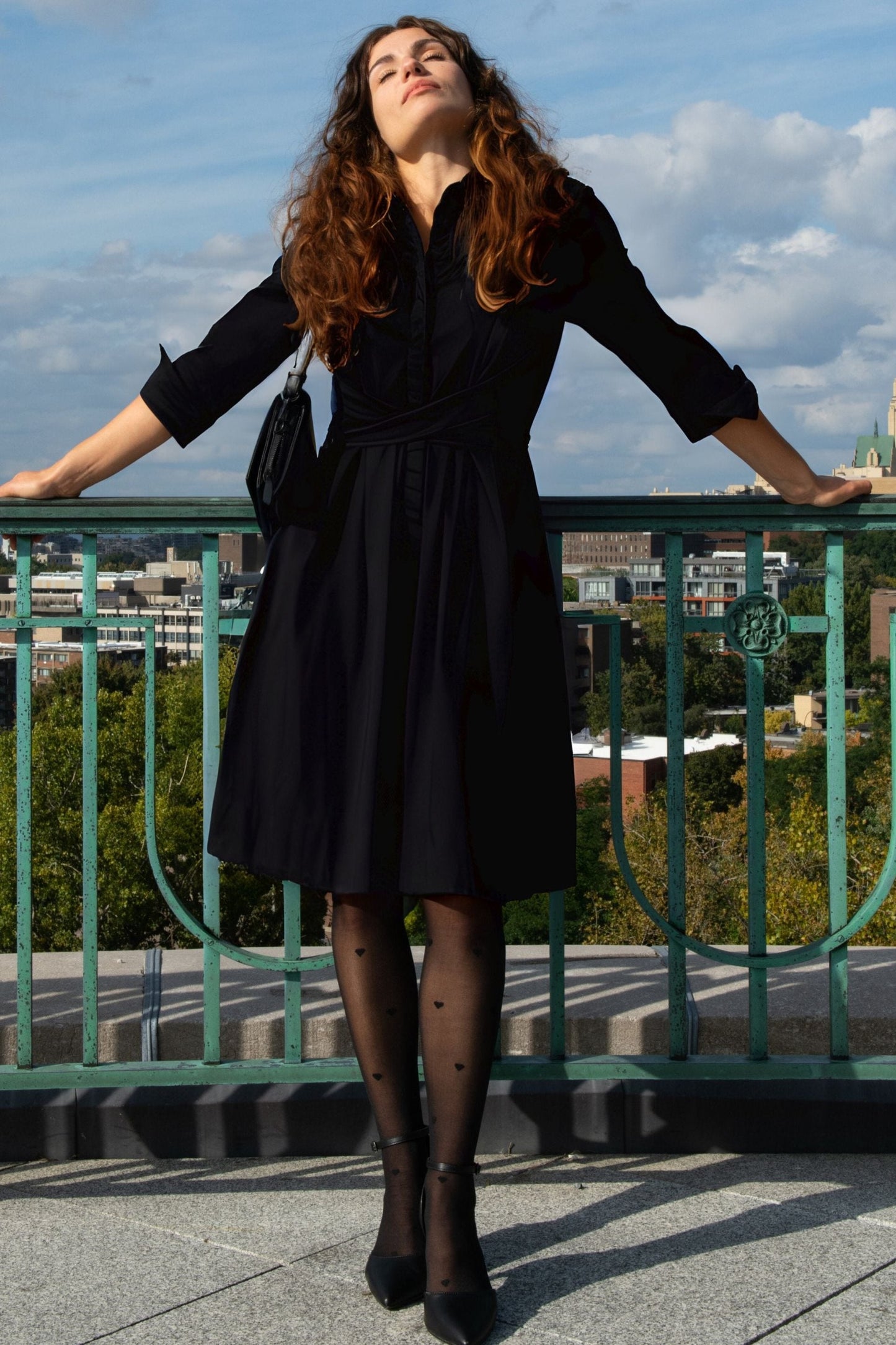 Collants Cœurs Chaussettes + Sac à Linge en Filet